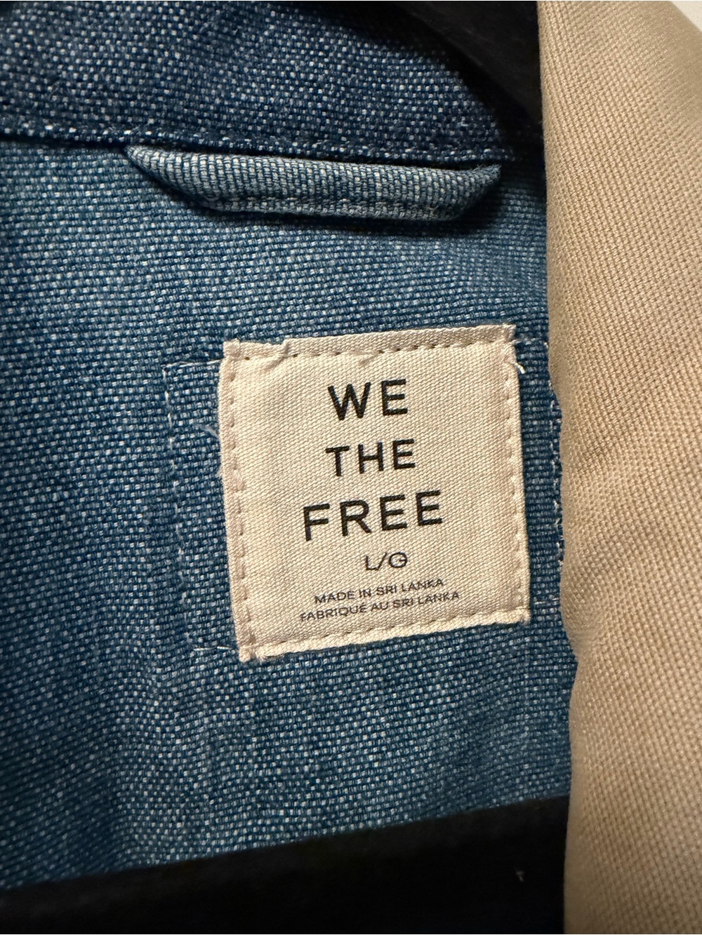 NWT Free People “We The Free” Lemon Denim Jacket size L - Picture 4 of 10